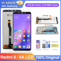 5.45 หน้าจอแสดงผลสำหรับเหมาะสำหรับ Xiaomi R Edmi 6 R Edmi 6A M1804C3DG จอแสดงผล Lcd Touch Screen Digitizer สมัชชาที่มีการเปลี่ยนกรอบ