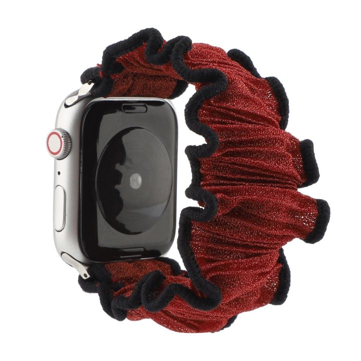 scrunchie-สายยางยืดสำหรับ-apple-watch-series-6-5-4-3-วง-38-มม-40-มม-42-มม-44-มม-สายกีฬาผู้หญิงสายรัดข้อมือสำหรับ-iwatch