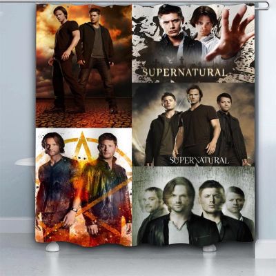 【CW】☞  Big Size Supernatural TV Shower Curtain Polyester Fabric With