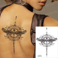 hot！【DT】♙℗  Temporary Sticker dragonfly Sternum Tattoos Arm Fake Tatoo Chains Sternal patch