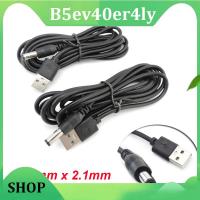 B5ev40er4ly Shop USB 2.0 Male A to DC 5.5mm x 2.1mm Plug Jack DC Power Cord Socket Connector 5V Cable Line 5.5mm*2.1mm 1