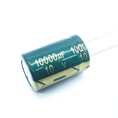 2pcs/lot  10v 10000UF Low ESR / Impedance high frequency aluminum electrolytic capacitor size 16X25 10v  10000UF 20% Electrical Circuitry Parts