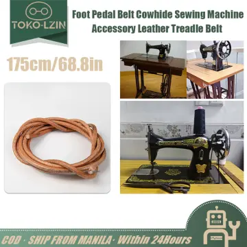 72 183cm Home Pedal Sewing Machine Leather Belt Antique Treadle Parts +  Hook For Singer Sewing Machine
