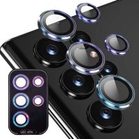 Metal Ring Camera Lens Case for Samsung S23 S22 Ultra S22ultra 5G Tempered Glass Screen Protector Film Ecran Cover Accessories