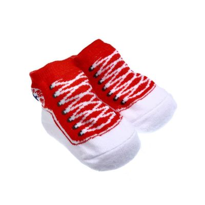 ถุงเท้าสลิปเปอร์สำหรับเด็กชายเด็กทารกแรกเกิดเพศหญิง0-6เดือนกันถุงเท้าผ้าฝ้าย