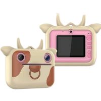 Children Camera Child Instant Print Camera For Kids Birthday Gift Cartoon Cute Photo Video Digital Camera With Print Paper