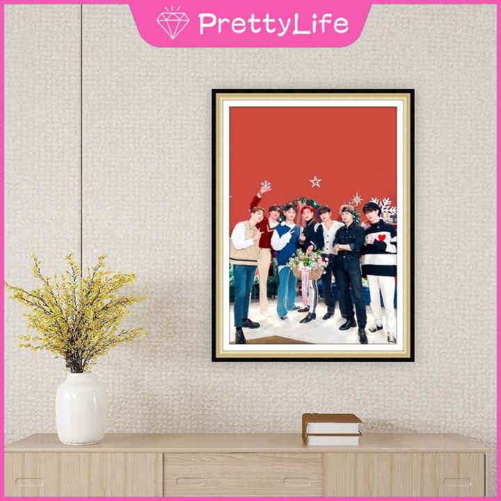 pl-ภาพวาดเพชรไอดอลเกาหลีทีม-got7-5d-ขนาด50x60cm-สำหรับตกแต่งผนังบ้าน-diy