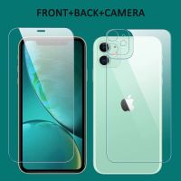 3 In 1 Front Back Lens Full Cover Tempered Glass Film For iPhone 12 11 Pro Max Mini Screen Protector For iPhone 13 Pro Max Glass