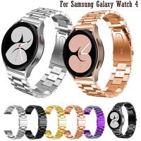 [HOT CHALIUIUILILXWE 607] สายนาฬิกาโลหะสุดหรูสำหรับ Samsung Galaxy Watch 4 40มม. 44มม. Galaxy4แบบคลาสสิก42มม. 46มม. สแตนเลส20มม.