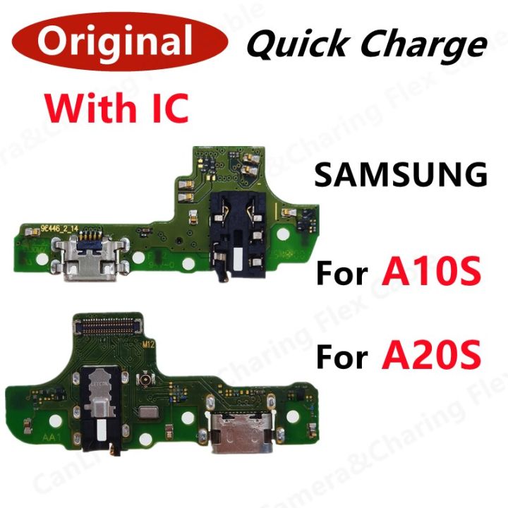ชาร์จพอร์ตชาร์จตัวเชื่อมต่อ USB ดั้งเดิมเหมาะสำหรับ Samsung Galaxy A10S A107 A20S A207 M12 M14 M15 M16บอร์ดเฟล็กซ์