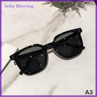 Aolie แว่นกันแดดแบบเรโทรใหม่สำหรับผู้ชายผู้หญิงกรอบสีดำคลาสสิกแว่นตากันแดดกรอบป้องกันรังสียูวี