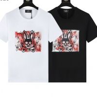 Psychobunny Skull Rabbit เสื้อยืดคอกลม แขนสั้น สําหรับผู้ชายและผู้หญิง คู่รัก