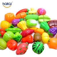 Haitai Cutting Pretend Play Educational Cooking Simulation Miniature Food Model Fruits And Vegetables Kids Kitchen Toy For Children for Kids Boys Girl
