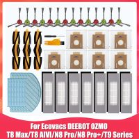 Replacement Parts for Ecovacs DEEBOT OZMO T8 AIVI T8 Max N8 Pro N8 Pro+ Robot Vacuum Cleaner Accessories Kits