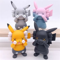 Pokemon 10cm PVC Anime Figure Kawaii Pikachu Room Decoration Sesame Street Trendy Collection Doll Children Toys Birthday Gift