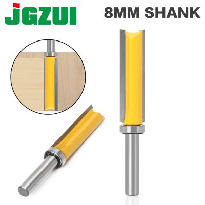 【LZ】 1PC 8mm Shank Template Trim Hinge Mortising Router Bit Straight end mill trimmer cleaning flush trim Tenon Cutter forWoodworking