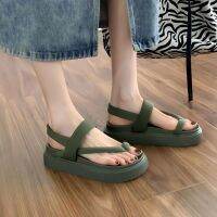 Thick-Soled Roman Sandals 2023 New And Flat-Soled Beach Shoes Ins Trend