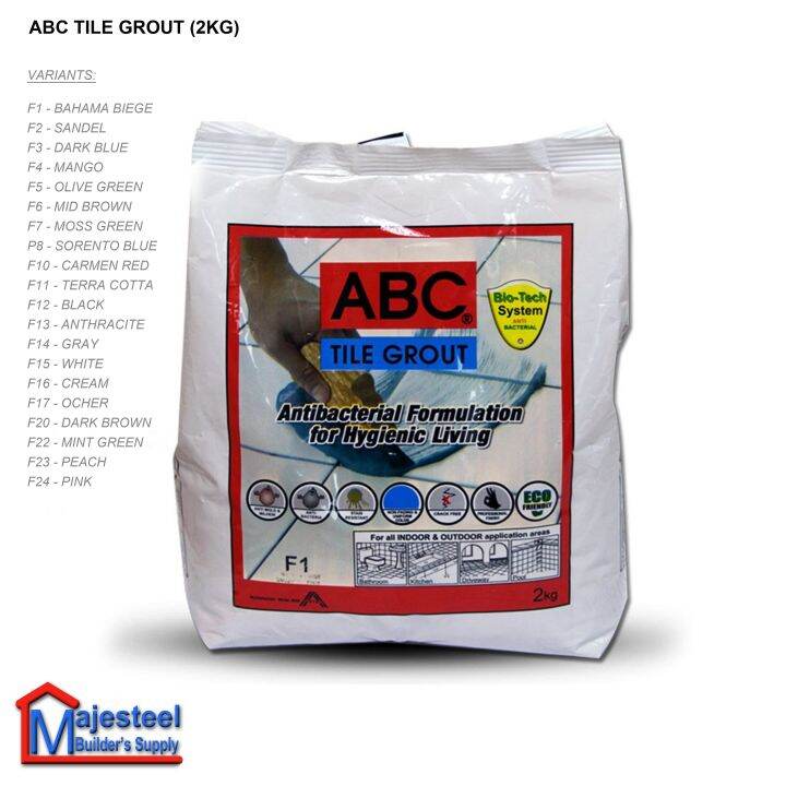 2KG ABC High Quality Tile Grout Indoor & Outdoor Tile Joint Filler ...