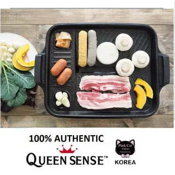 Queen Sense Korean BBQ Samgyeopsal Non-Stick All powerful Stovetop Grill Pan