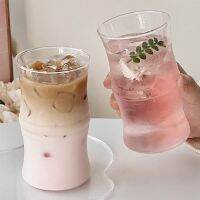 【CW】○♀  Joint Design Glass Cup Juice Drinking Mug Wine Transparent Drinkware