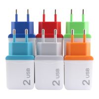 DC 5 V แหล่งจ่ายไฟ2A อะแดปเตอร์ USB 5โวลต์2A 2พอร์ต Travel USB อะแดปเตอร์ชาร์จโทรศัพท์มือถือ EU Converter AC 220V ถึง5 V