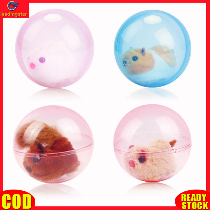 leadingstar-toy-hot-sale-electric-animal-rolling-ball-toy-cute-bunny-hamster-guinea-obstacle-avoidance-plush-pet-toys-for-cat-dog