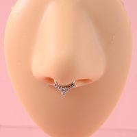 【LZ】✌☌☜  Chuanci 316l aço cirúrgico falso septo nariz anel clipe de corpo de aço aro septo piercing falso nipple anel jóias para o presente