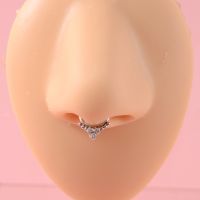 CHUANCI 316L Surgical Steel Fake Septum Nose Ring steel Body Clip Hoop Septum Piercing Fake Nipple Ring Jewelry For Gift