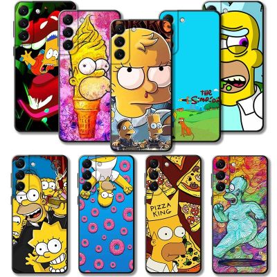 Homer Bart Simpson Art For Samsung Galaxy S21 Plus S23 S22 Ultra 5G S20 FE S7 S8 Note 20 10 S9 S10 Lite S10e S20FE Phone Cases Phone Cases