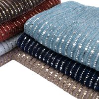 Sequin Fabric Sari Crepe Mesh Lace Glitter Fabric For Party Dress Fashion Designer Cloth Christmas Decoration 45x150cm/Piece S32