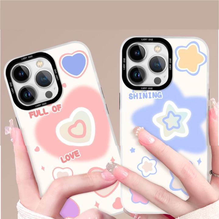 สำหรับ-iphone-หัวใจรักแฟชั่น-เคสโทรศัพท์มือถือ-tpu-เคสซิลิโคน-เหมาะสำหรับ-iphone-11-13pro-14-12-13-pro-max-7-8-plus-x-xr-xs-max-se-2020-สไตล์เกาหลี-เคสไอโฟน