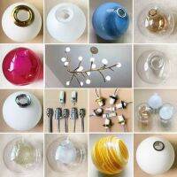 Nordic Style Chandelier DIY Accessories G9 Ball round Lampshade G4 Creative Trending Frosted Japanese Style Shell Cover