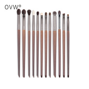 OVW 12 PCS Makeup Brushes Set Kit Goat Hair Cosmetic Makeup Tool Blending