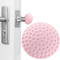 Door Knob Crash Pad Knob Crash Pad Door Buffer Stopper Wall Protector Round Household Anti-Collision Silicone Pad For Table Decorative Door Stops