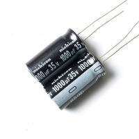 2Pcs,Nichicon 35V 1000UF 105 °Cตัวเก็บประจุแบบอิเล็กโทรไลติก13X20mm