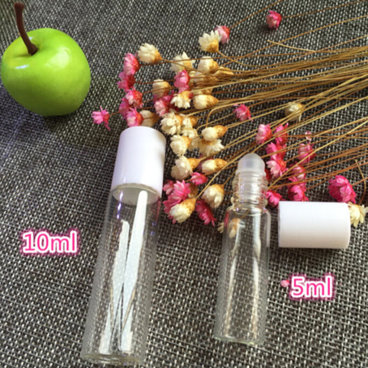 perfection-store1-5pcs-5-10-ml-glass-empty-roller-ball-น้ำมันหอมระเหย-roll-on-bottle-container