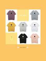 Ladateens shop  9625  เสื้อยืดลายMIKH แขนสั้นพร้อมส่ง สีสันสดใส่น่ารัก ใส่ได้ทั้งหญิงและชาย