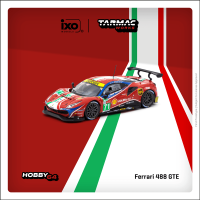 Tarmac Work 1:64 Ferrari 488 GTE 24H Of Le Mans 2020คอลเลกชันโมเดลรถยนต์หล่อตายขนาดเล็ก