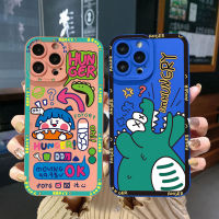 สำหรับ POCO X4 Pro M4 M3 Pro 5กรัม X3 NFC GT F3การ์ตูนน่ารักหิว Dinasour ที่มีคุณภาพสูงกล้องเลนส์คุ้มครองตารางขอบปกเต็มเลนเคส