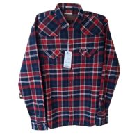 เสื้อเชิ้ต Wrangler ลายสก๊อต รุ่น WR W161R109 ทรง RECULAR สีแดง