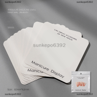 sunkepo6392 10ชิ้นบรรจุภัณฑ์เล็บแสดงกระดาษแข็งการ์ดเล็บปลอมสำหรับกดบนเล็บ