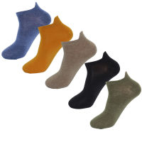 3 Pack Mens Ankle Casual Cotton Socks Low Cut Tab Pure Color Black And White Socks