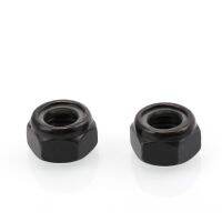 Black Steel Nylon Lock Nut Metric Thread Hex Insert Nutsert Self-locking Nylock Locknut M2 M2.5 M3 M4 M5 M6 M8 M10 M12