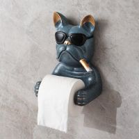 Creative law dog dog Toilet Paper Towel holder Bathroom shelf bathroom wall hanging tissue box roll paper holder free punch Toilet Roll Holders