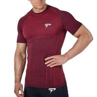 2022 New Men Running Tight Short T-shirt Compression Quick Dry T Shirt Male Gym Fitness Bodybuilding Jogging Tees Tops Clothing