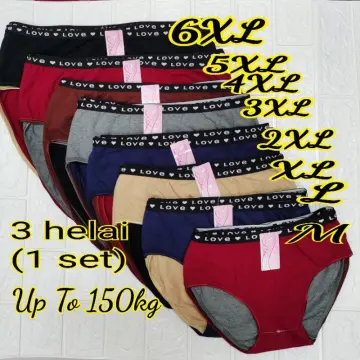 3XL / Seluar Dalam Wanita Plus Saiz XXXL Spender Wanita Panties