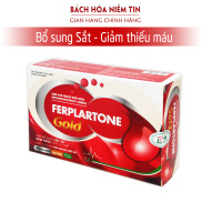 Viên Bổ máu Ferplartone Gold - Hộp 30 viên - bổ sung Sắt hữu cơ, Acid Folic