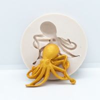 Small Octopus Silicone Resin Molds Kitchen Baking Tools Cake Chocolate Lace Decoration DIY Pastry Dessert Fondant Moulds Bread Cake  Cookie Accessorie