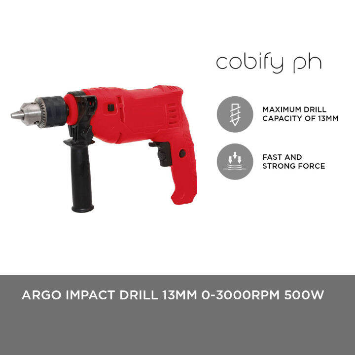 ARGO IMPACT DRILL 13MM 03000RPM 500W Lazada PH
