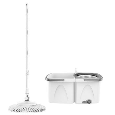 Lazy peoples household mop tool split type no hand washing mop bucket metal basket water absorbing rotating mop